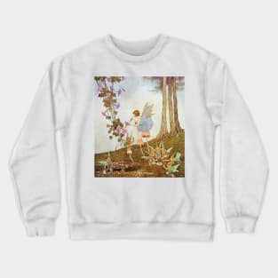 Periwinkle Painting the Petals - Ida Rentoul Outhwaite Crewneck Sweatshirt